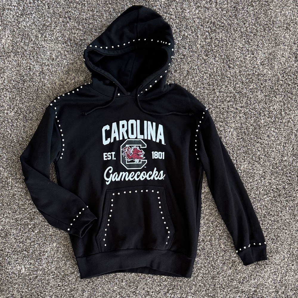 Carolina Gamecocks hoodie USC Gameday Couture M NWOT black studded